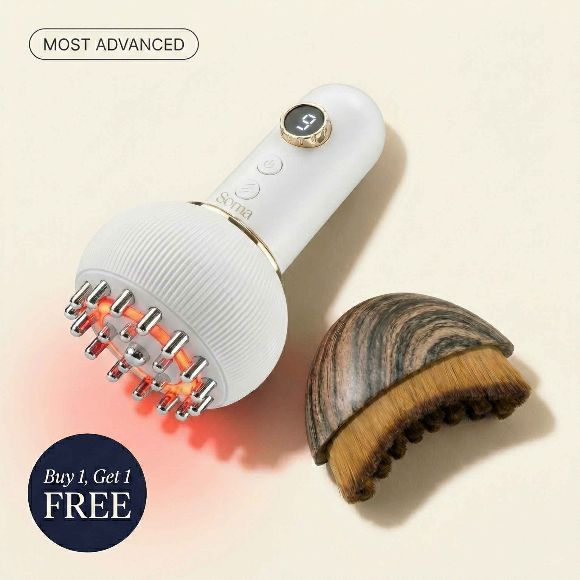 SOMA Deep Relief Pro Lymphatic Body Massager - full view