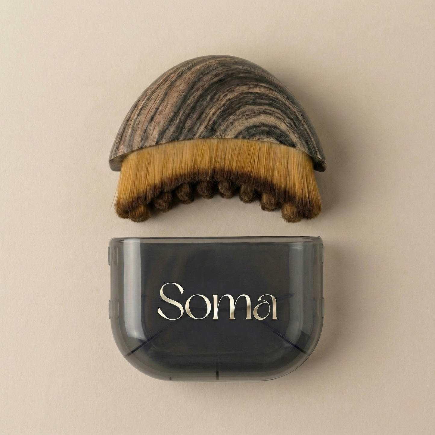 Soma Rituals Sculpt & Depuff Lymphatic Face Brush, a facial massage brush for depuffing and jawline sculpting