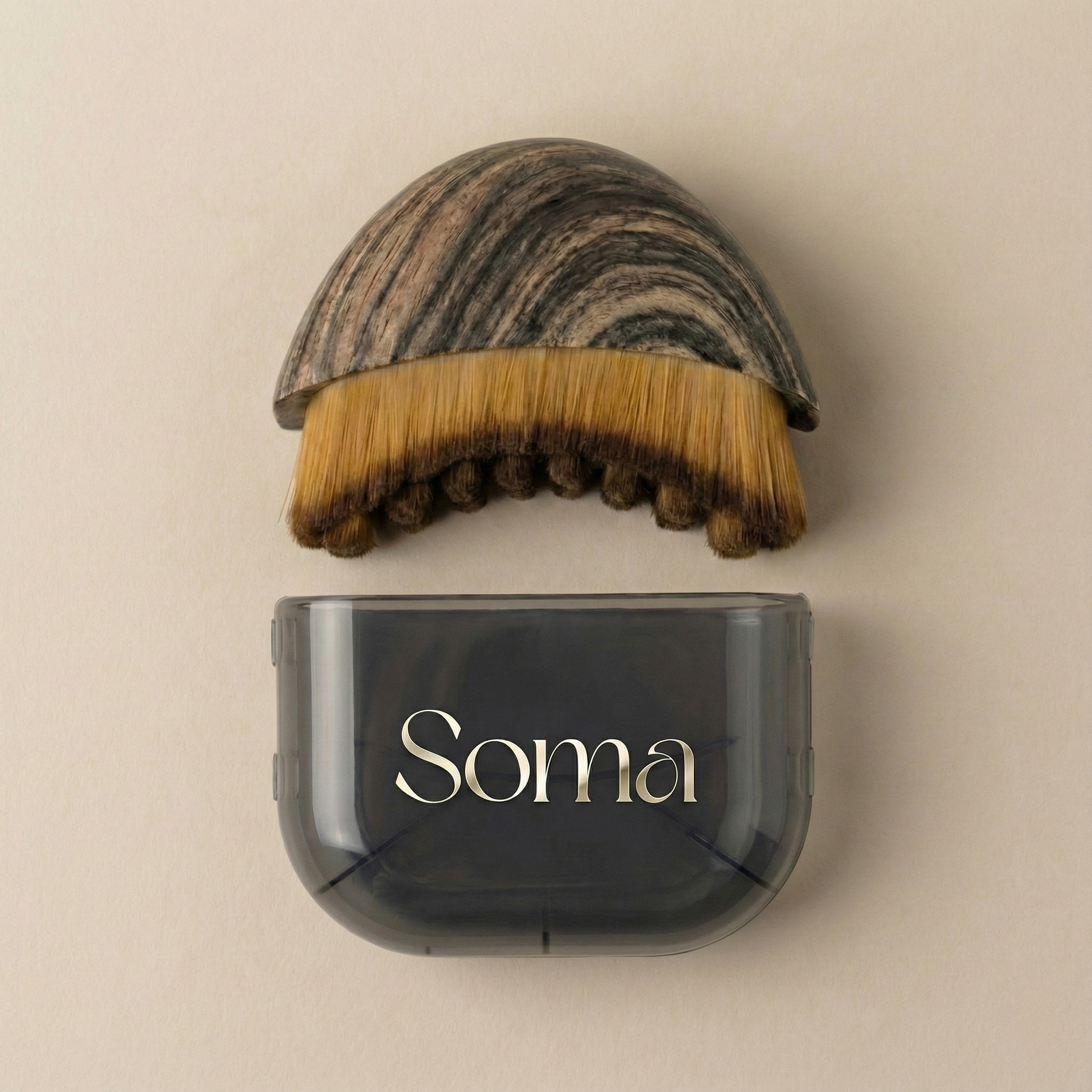 Soma Rituals Sculpt & Depuff Lymphatic Face Brush, a facial massage brush for depuffing and jawline sculpting